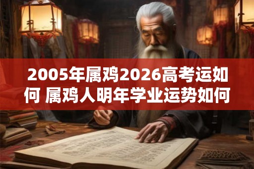 2005年属鸡2026高考运如何 属鸡人明年学业运势如何