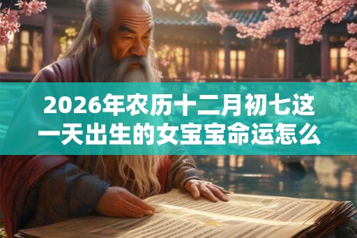 2026年农历十二月初七这一天出生的女宝宝命运怎么样