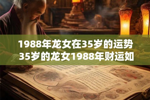 1988年龙女在35岁的运势 35岁的龙女1988年财运如何