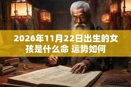 2026年11月22日出生的女孩是什么命 运势如何