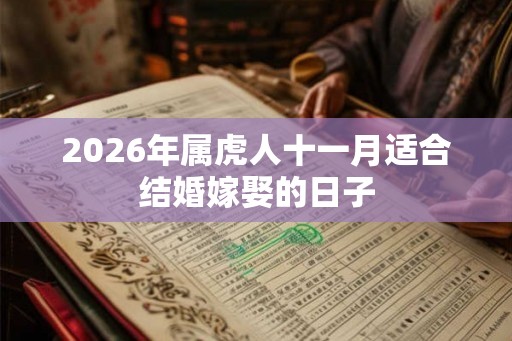2026年属虎人十一月适合结婚嫁娶的日子 2026年属虎人十一月适合结婚嫁娶的日子