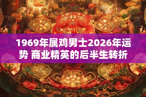 1969年属鸡男士2026年运势 商业精英的后半生转折 1969年属鸡男士2026年运势 商业精英的后半生转折