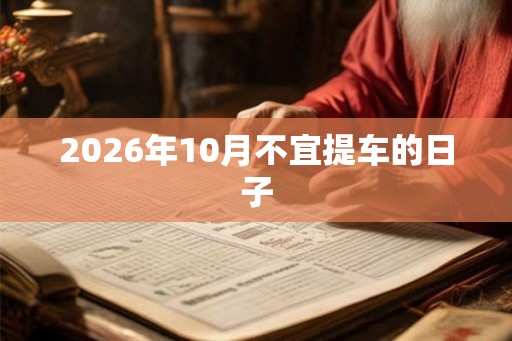 2026年10月不宜提车的日子