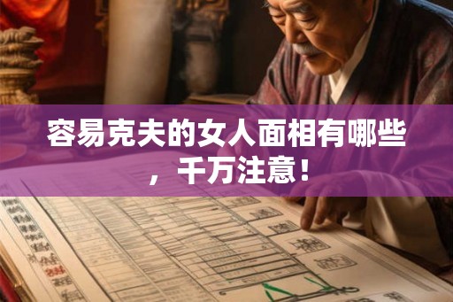 容易克夫的女人面相有哪些,千万注意! 容易克夫的女人面相有哪些,千万注意!