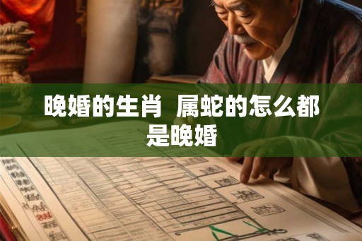 晚婚的生肖 属蛇的怎么都是晚婚 晚婚的生肖 属蛇的怎么都是晚婚