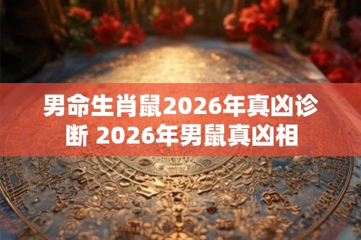 男命生肖鼠2026年真凶诊断 2026年男鼠真凶相 男命生肖鼠2026年真凶诊断 2026年男鼠真凶相