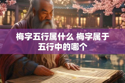 梅字五行属什么 梅字属于五行中的哪个
