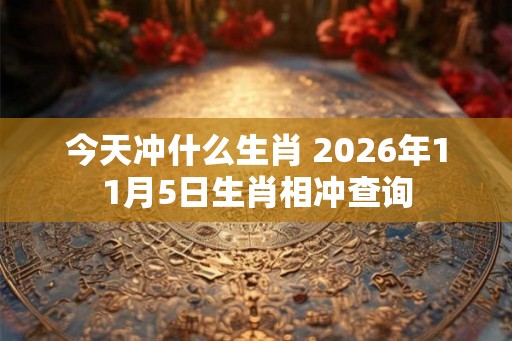 今天冲什么生肖 2026年11月5日生肖相冲查询