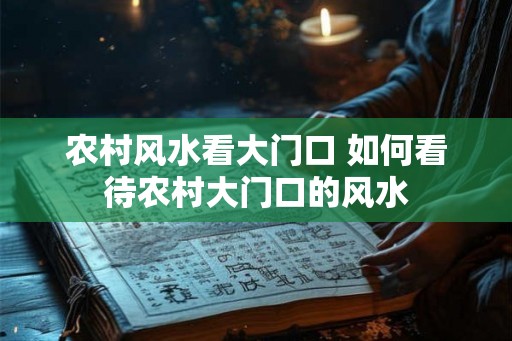 农村风水看大门口 如何看待农村大门口的风水
