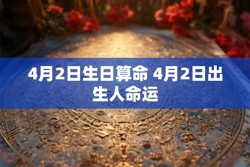 4月2日生日算命 4月2日出生人命运