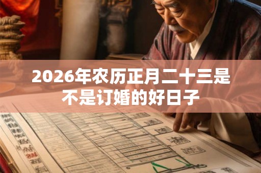 2026年农历正月二十三是不是订婚的好日子