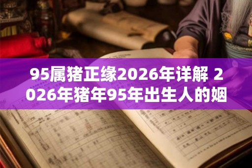 95属猪正缘2026年详解 2026年猪年95年出生人的姻缘怎样