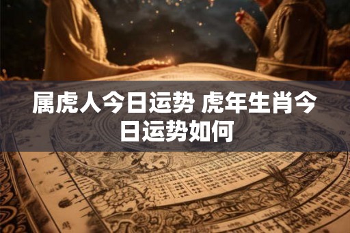 属虎人今日运势 虎年生肖今日运势如何