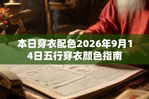 本日穿衣配色2026年9月14日五行穿衣颜色指南