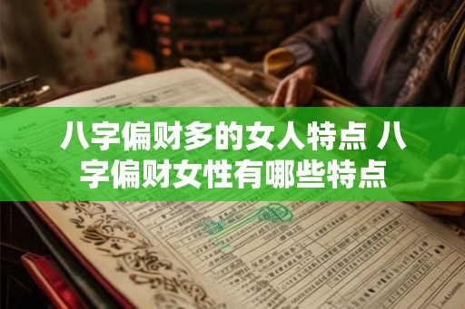 八字偏财多的女人特点 八字偏财女性有哪些特点 八字偏财多的女人特点 八字偏财女性有哪些特点