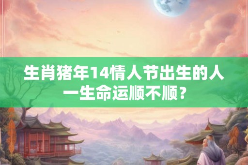 生肖猪年14情人节出生的人一生命运顺不顺? 生肖猪年14情人节出生的人一生命运顺不顺?