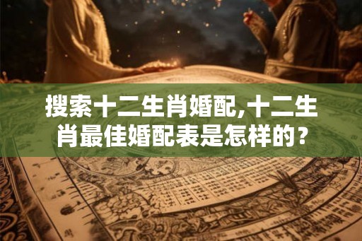 搜索十二生肖婚配,十二生肖最佳婚配表是怎样的？