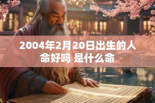 2004年2月20日出生的人命好吗 是什么命