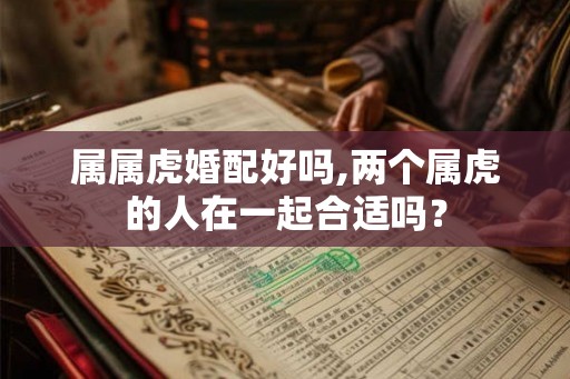 属属虎婚配好吗,两个属虎的人在一起合适吗？