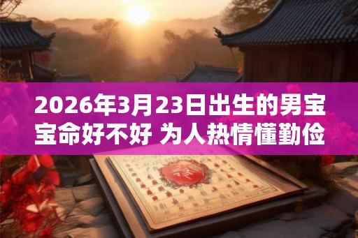 2026年3月23日出生的男宝宝命好不好 为人热情懂勤俭