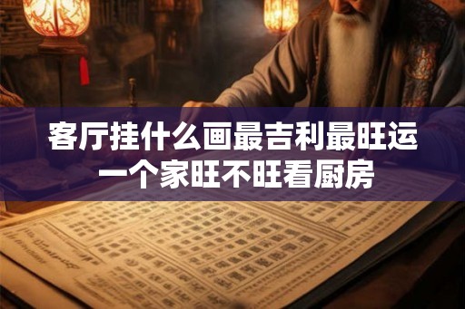 客厅挂什么画最吉利最旺运 一个家旺不旺看厨房