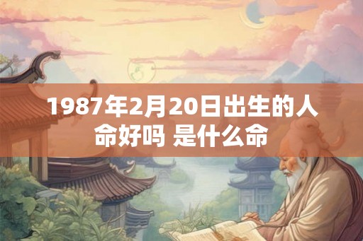 1987年2月20日出生的人命好吗 是什么命