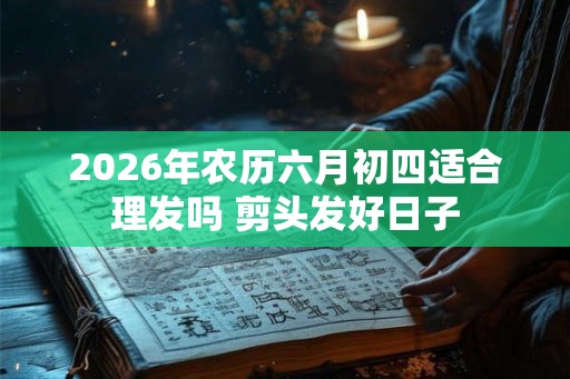 2026年农历六月初四适合理发吗 剪头发好日子