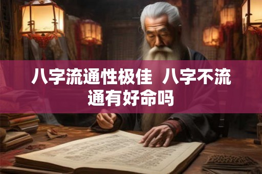 八字流通性极佳  八字不流通有好命吗