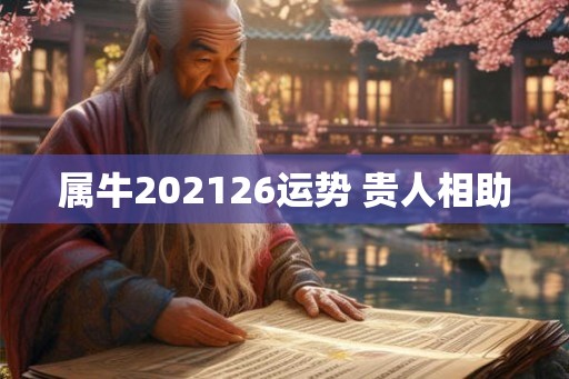 属牛202126运势 贵人相助