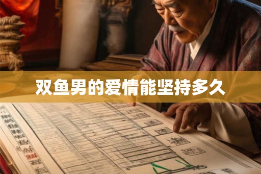 双鱼男的爱情能坚持多久