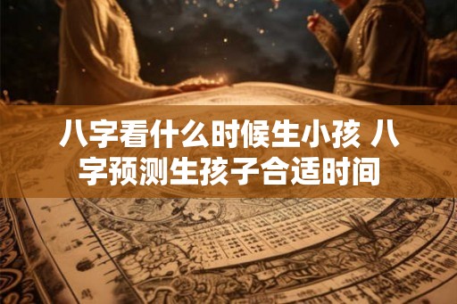 八字看什么时候生小孩 八字预测生孩子合适时间