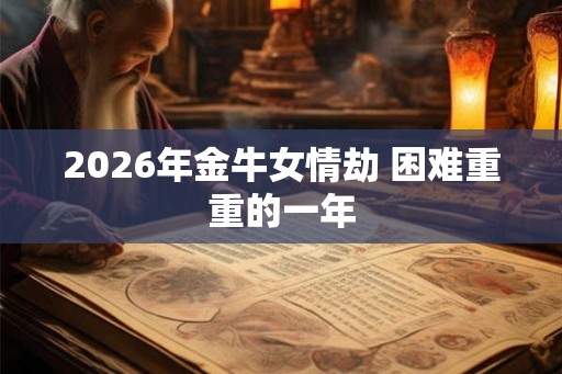 2026年金牛女情劫 困难重重的一年