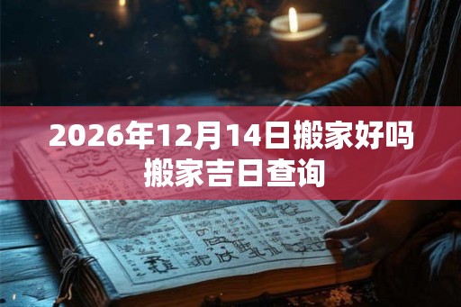 2026年12月14日搬家好吗 搬家吉日查询