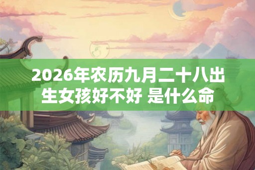 2026年农历九月二十八出生女孩好不好 是什么命 2026年农历九月二十八出生女孩好不好 是什么命