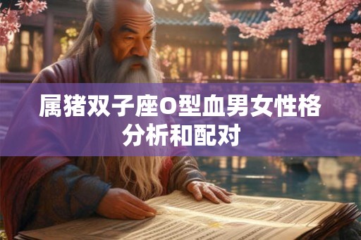 属猪双子座O型血男女性格分析和配对 属猪双子座O型血男女性格分析和配对