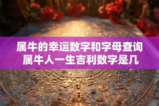 属牛的幸运数字和字母查询 属牛人一生吉利数字是几