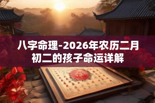 八字命理-2026年农历二月初二的孩子命运详解 八字命理-2026年农历二月初二的孩子命运详解