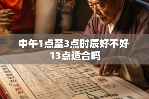 中午1点至3点时辰好不好 13点适合吗