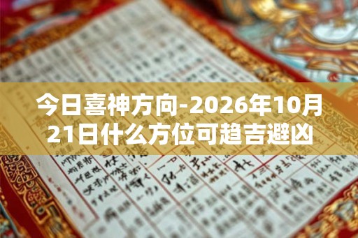 今日喜神方向-2026年10月21日什么方位可趋吉避凶