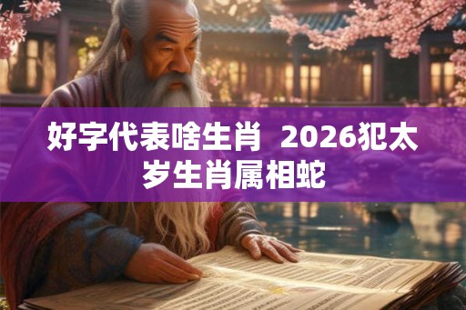 好字代表啥生肖  2026犯太岁生肖属相蛇