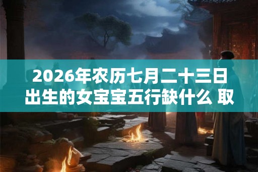 2026年农历七月二十三日出生的女宝宝五行缺什么 取什么名字好