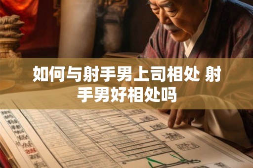 如何与射手男上司相处 射手男好相处吗