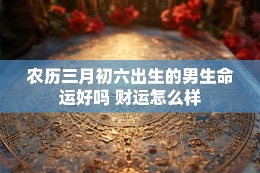 农历三月初六出生的男生命运好吗 财运怎么样