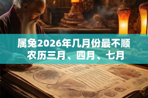 属兔2026年几月份最不顺 农历三月、四月、七月