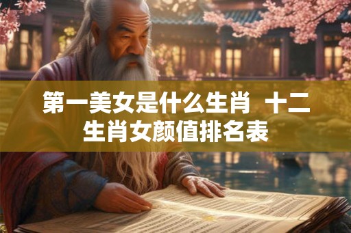 第一美女是什么生肖  十二生肖女颜值排名表