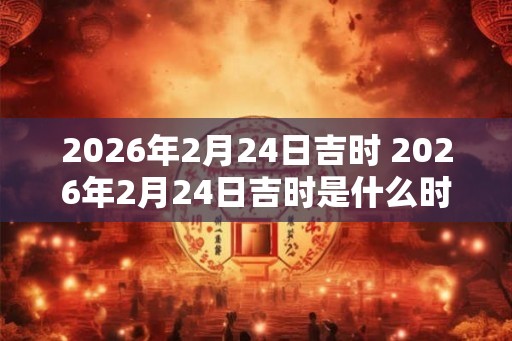 2026年2月24日吉时 2026年2月24日吉时是什么时间