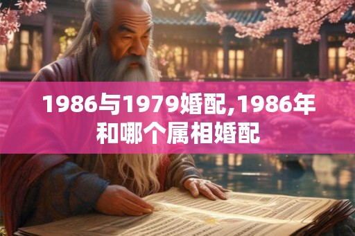 1986与1979婚配,1986年和哪个属相婚配