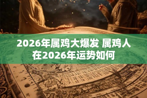 2026年属鸡大爆发 属鸡人在2026年运势如何