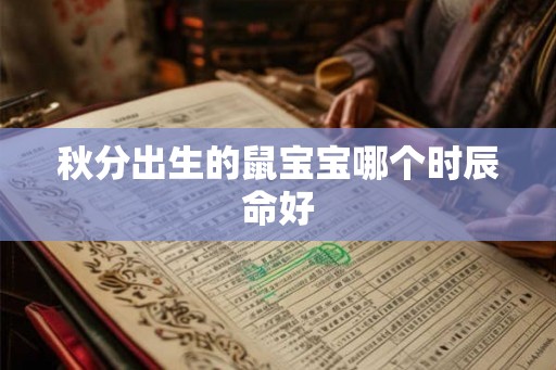 秋分出生的鼠宝宝哪个时辰命好 秋分出生的鼠宝宝哪个时辰命好