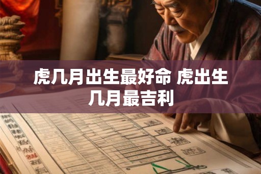 虎几月出生最好命 虎出生几月最吉利